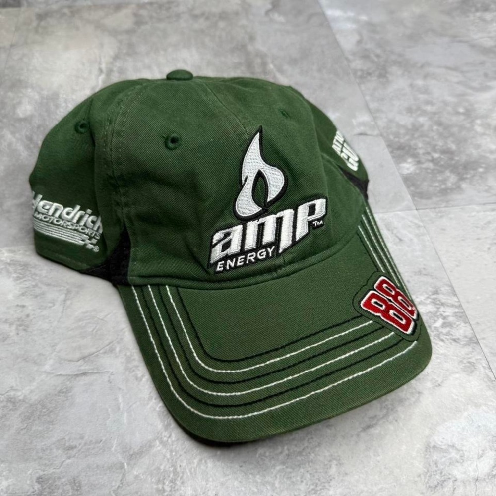 Dale Earnhardt Jr. green AMP Energy NASCAR hat